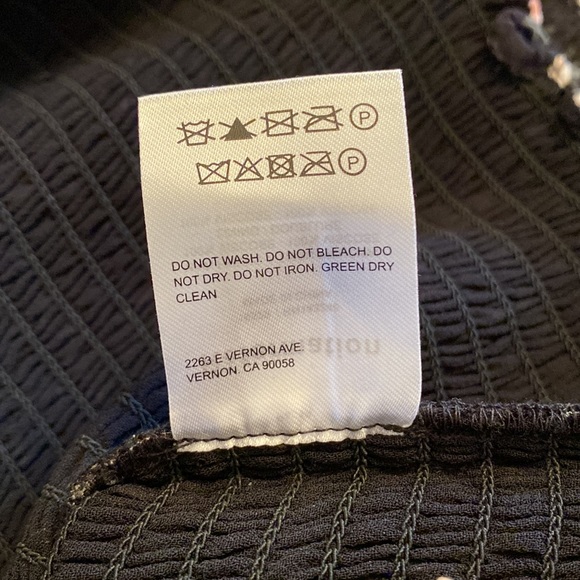 Reformation Pinto Freesia Floral Black Smocked Top 2X - Picture 13 of 13